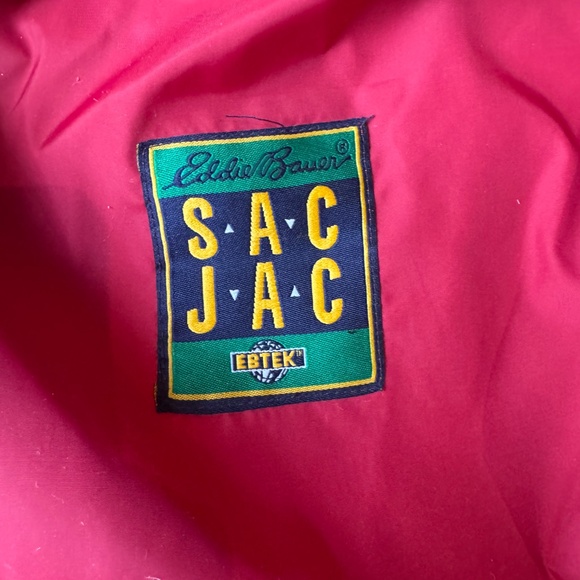 NWT!!! EDDIE BAUER EBTEK SAC JAC MENS LIGHTWEIGHT RED WINDBREAKER SIZE XXL TALL - Picture 4 of 7